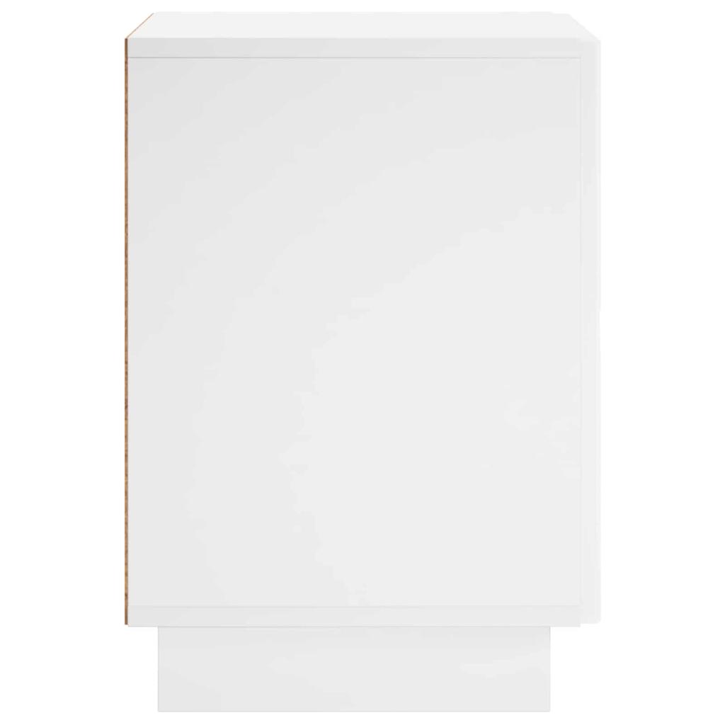 Nightstand 2 Pcs White 33.5 X 34.5 X 50 Cm Engineered Wood