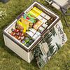 New Foldable Storage Box for Trunk, Outdoor Camping Organizer Plastic Bin, Car Storage Box for Clothes, Home Use, Portable