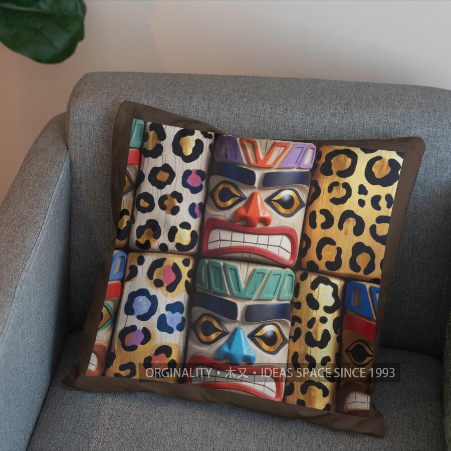 2D Leopardenmuster Quadratisches Kissen Für Moderne Dekoration Muster Kissenbezug Geeignet Für Sofa Schlafzimmer Auto Kissenbezug