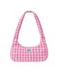 Emis Heart Quilted Shoulder Bag-Pink