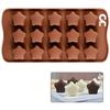Forma Premium Non-Stick 15-Star Silicone Mold, for Homemade Chocolate, Candies, Jelly or Ice Cubes