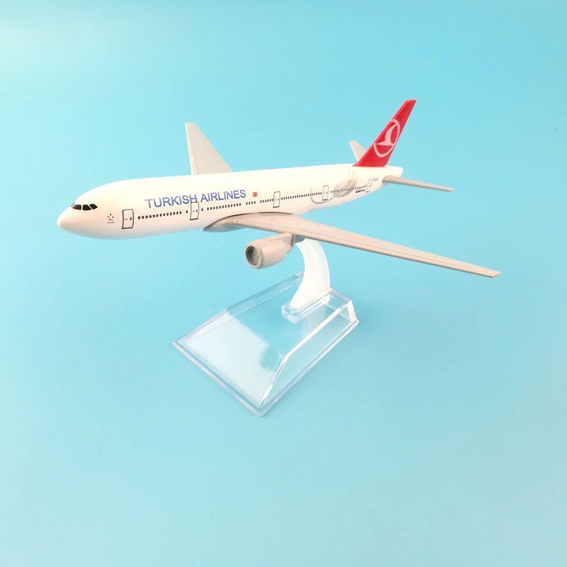 1/400 Scale 16cm Turkish Airlines Boeing 777 Aircraft Model Planel Airplane Diecast Metal Planes