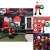 Christmas Inflatable Climbing Santa Claus With Led Outdoor Decor For Festive Yard Display