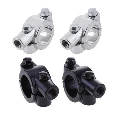 2pcs Motorcycle Rear View Mirror Mount Holder 22mm Handlebar Rear View Mirror Mount Holders Metal Easy Installation Accessories