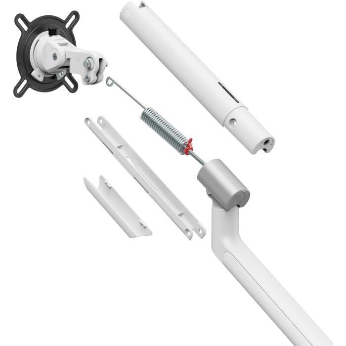 Support moniteur Dynamic - ONE FOR ALL - Vesa 100 - Simple Bras - 13 et 32'' - 8kgs max - Hauteur réglable - Blanc
