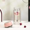 Crystal Noble J2006 Women's Fashion Portable Tea Glass - Small Capacity Gift Cup with Custom Printing