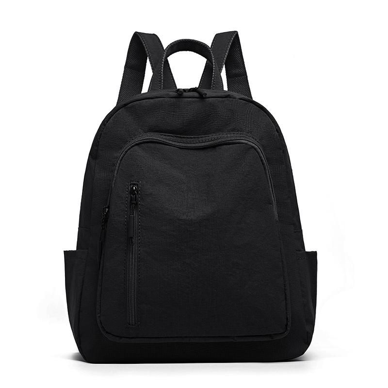 Schoolbag Lightweight Nylon Backpack Women's New Seasonal Casual Versatile Large-capacity Backpack Simple and Fashionable Commuter Bag