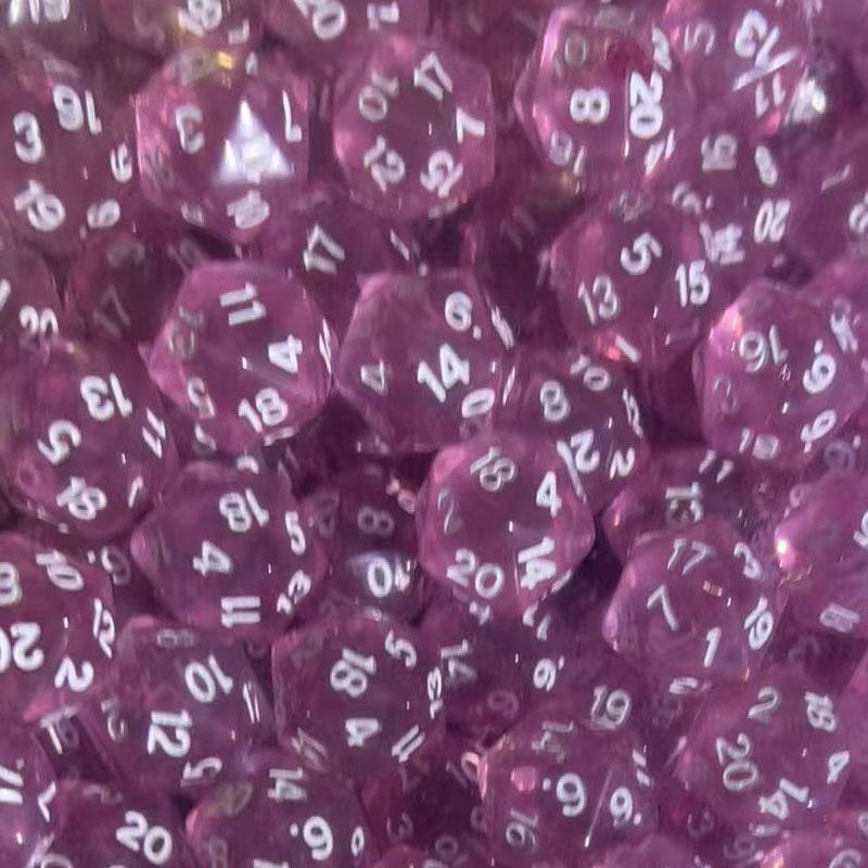 

«Прозрачные акриловые 20-гранные игральные кости разных размеров» 20 sides