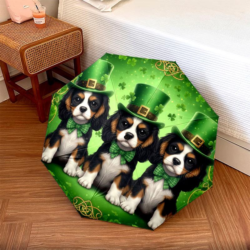 Threepuppies Pattern Pattern New Style Umbrella, 1 Piece Automatic Folding Umbrella, Portable Travel Umbrella, Outdoor Umbrella, Birthday Gift