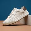 2025 Direct Supply Summer New Low-top Men's White Shoes Outdoor Sports and Leisure Leather Shoes Versatile White Board Shoes