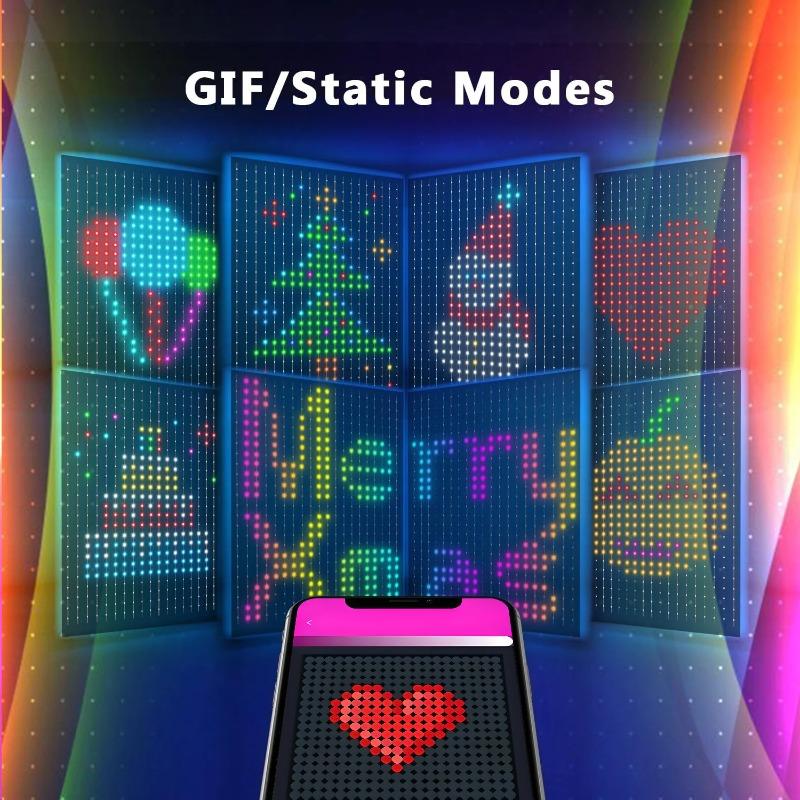 400LEDs Animated Curtain Lights Programmable APP Smart Bluetooth LED Window Curtain String Light RGBIC Dream Color Fairy Lights