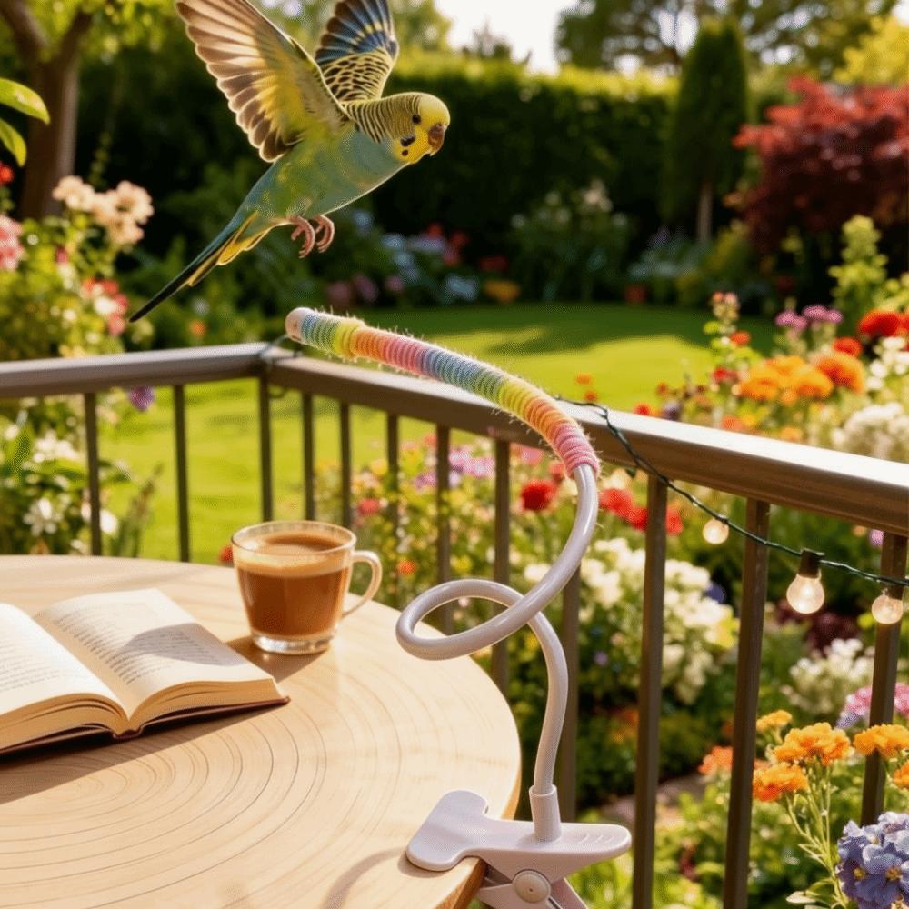 Wear Resistant Desktop Bird Perch Stand Bite Resistant Parrot Training Stand  Bird Training