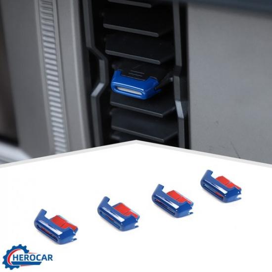 Center Console Air Conditioner Outlet Vent Adjust Trim for Ford Bronco Blue 21+