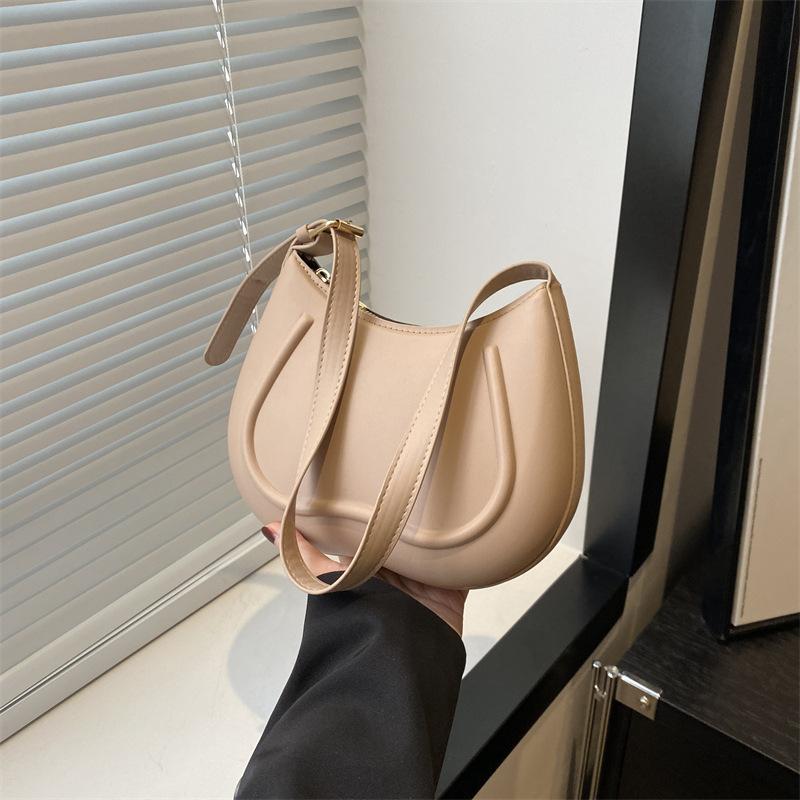 Výklenková a módní jarní kabelka do podpaží, nová textura, všestranná kabelka přes rameno, jednoduchá a módní dámská kabelka