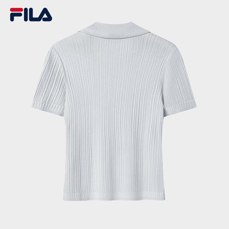 FILA Women's Slim Fit Woven Short Sleeve Top