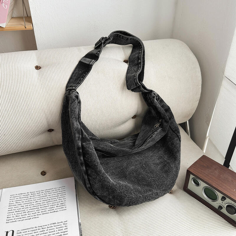 Crossbody Bag Women's Bag Large Capacity Shoulder Bag Commuter Denim Bag
