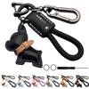 Dog Keychain Carabiner Car Leather Bag Charm Cute and Stylish Ornament Dog Design Charm Smart Key Key Ring Accessory Key Case Suitable for New Gift