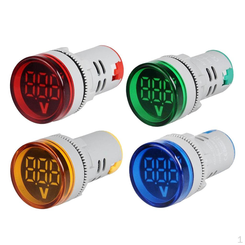 4 buc Voltmetru AC 12-500V Voltmetru Indicator LED