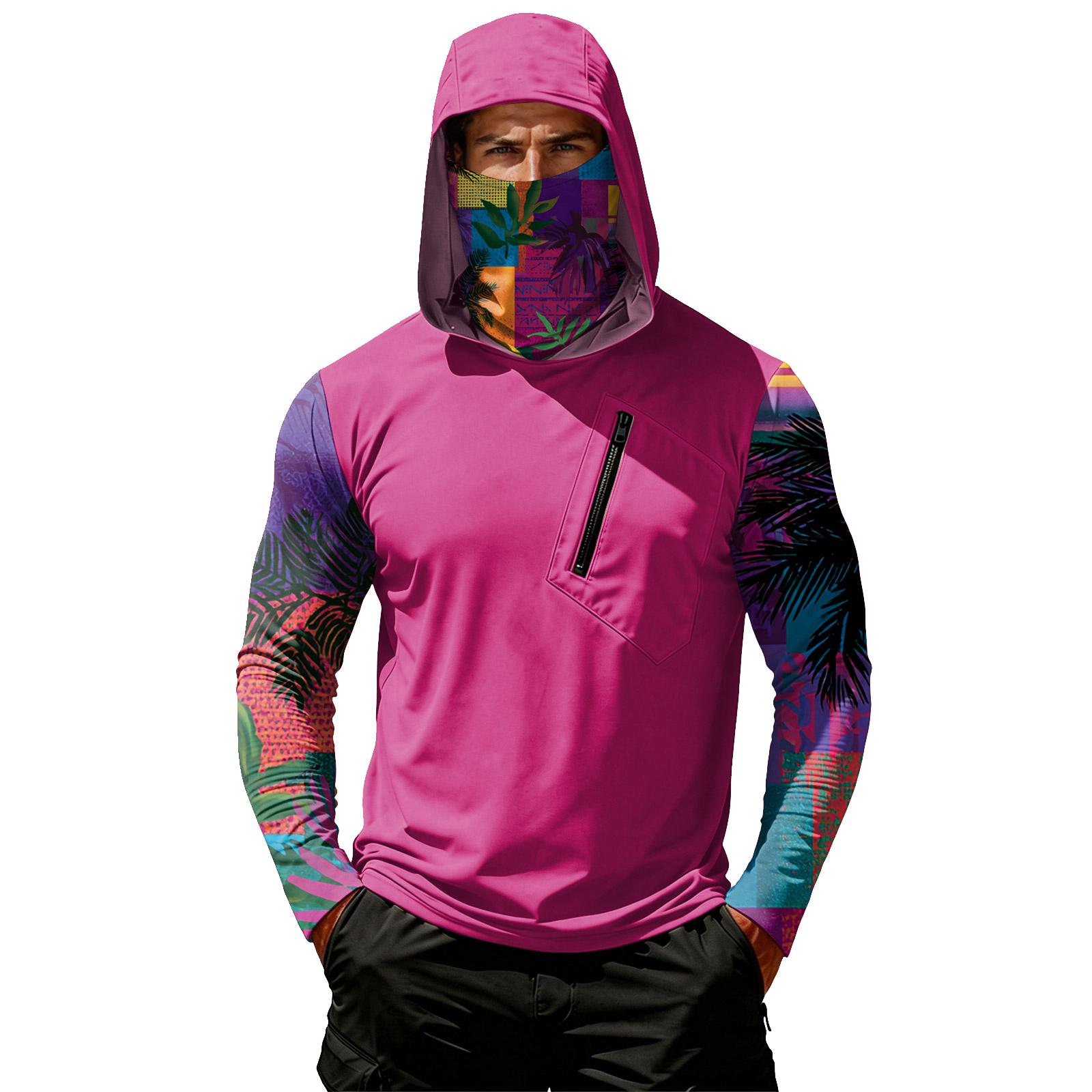 Men s Casual Hooded Long Sleeve Sunscreen Top L 1770₽