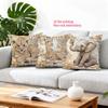 1/4pcs Vintage Safari Baby Animals Throw Pillow Covers Cute Elephant Giraffe Lion Cub Decorative Cushion Cases