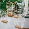 Round/Butterfly/Hexagon Menu Display Frame Card Display Stand Table Number Sign Table Number Plate