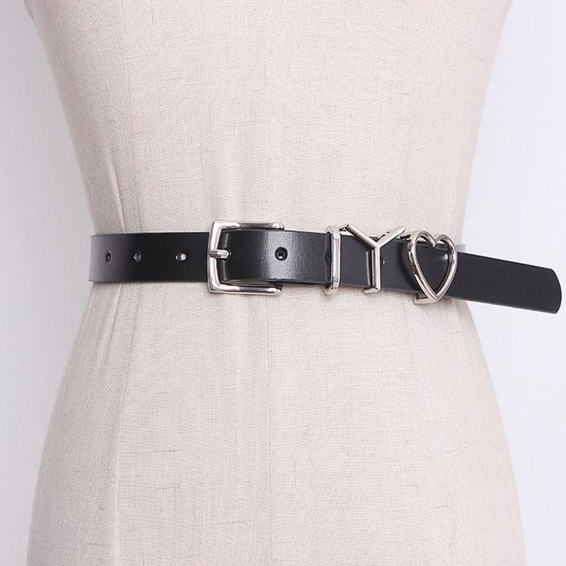 Waist Strap for Women PU Leather Adjustable IYO Buckle Waist Chain Hip Hop Jean Chain Women Summer Skirt Dress Decors