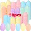 50 Stück Macaron-Farbe Ostereier Kunststoff Füllbar Ostereiersuche Spielzubehör Süßigkeiten Geschenkverpackungsbox Kindergeburtstagsparty Dekoration