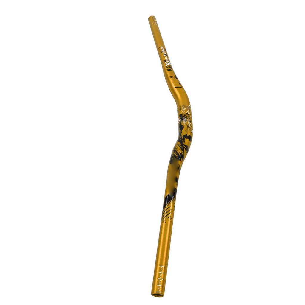 Hjulspor Styrefeste Erstatning Aluminiumslegering Sykkel Riser Bar 31.8mm Monteringsdiameter Gul