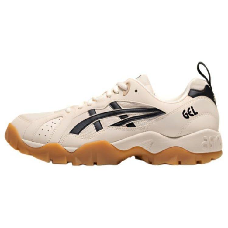 Asics Gel-Truck Mesh Fabric Synthetic Leather Versatile Comfortable Low-Top Casual Shoes Unisex sneaker Beige Black 1203A485-250