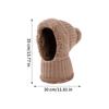 Winter Thermal Hat Soft Beanie with Neck Gaiter Polar Fleece Lining Knit Warm Hat with Ear Flaps for Cold Weather Autumn Hiking