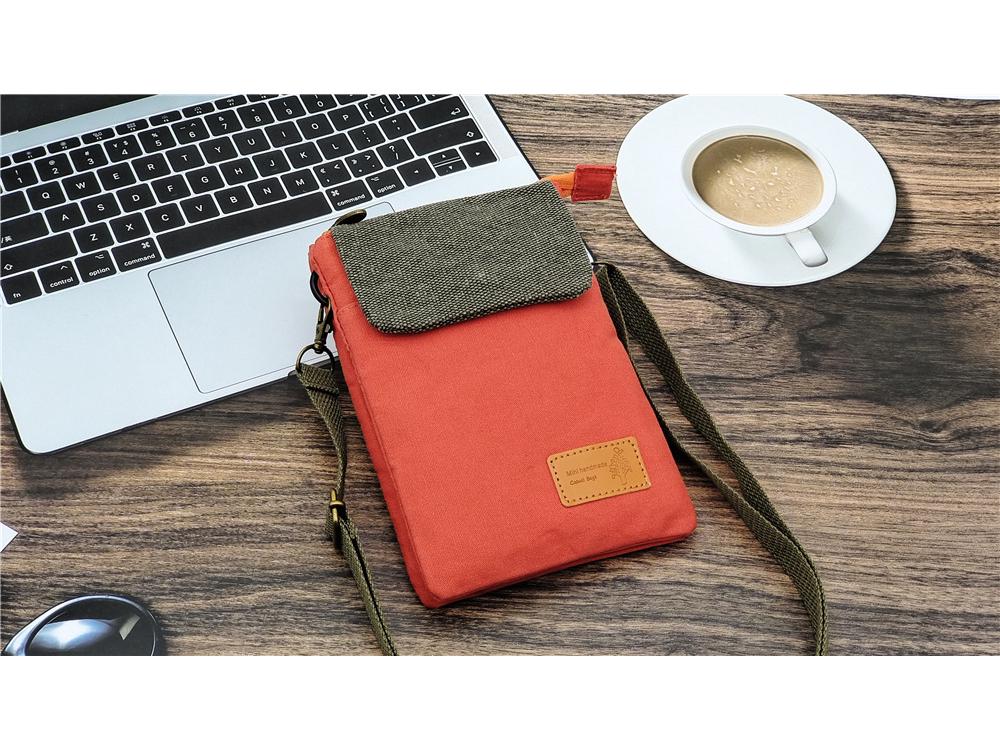 Ethnischer Stil Großbildschirm 5-lagige Baumwolle Damen Umhängetasche für Handy