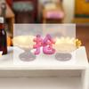 Miniature Fruit Tray Ornament 1/12 Dollhouse Simulation Cake Pastry Tray Dish Model Dollhouse Kitchen Scene Decor Accessories