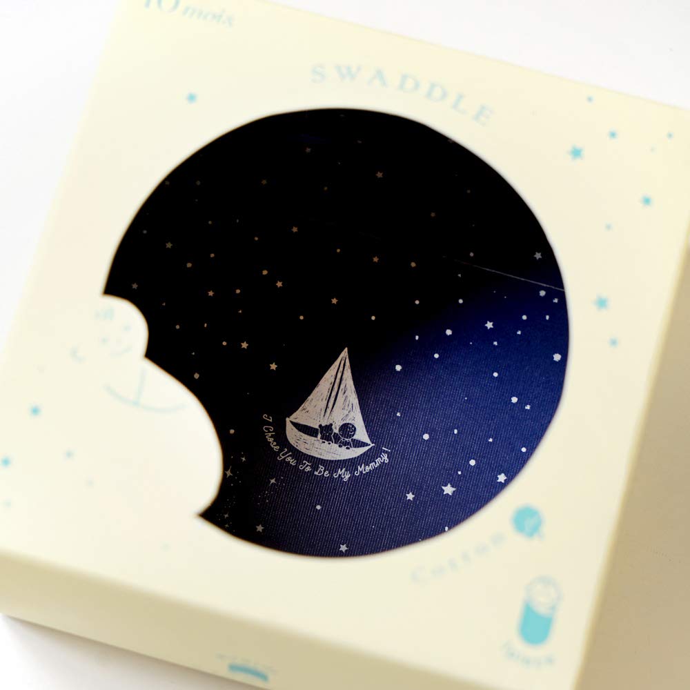 10mois NAOMI ITO SWADDLE bumbac ibuki 1 foaie 0 luni 20131005 (Dimoi) (bumbac înfășat) (x 1) ~