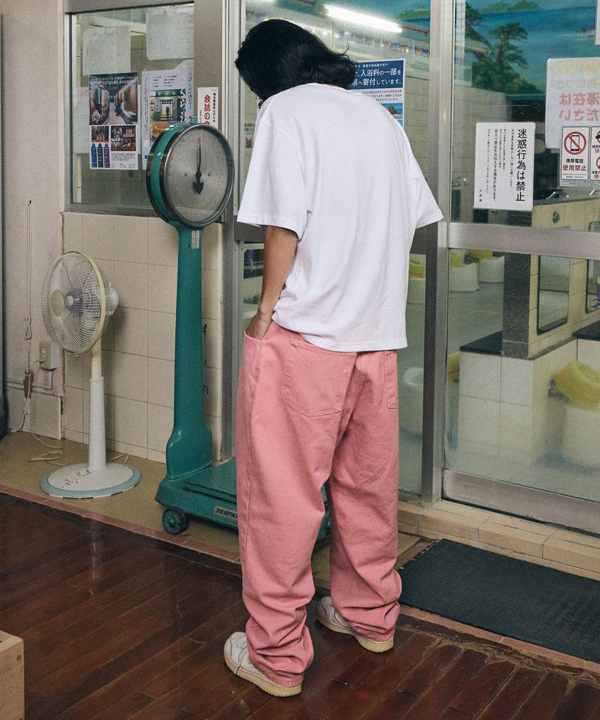 Bieseulaebis Mid 90 Baggy Oxford Pants Pink