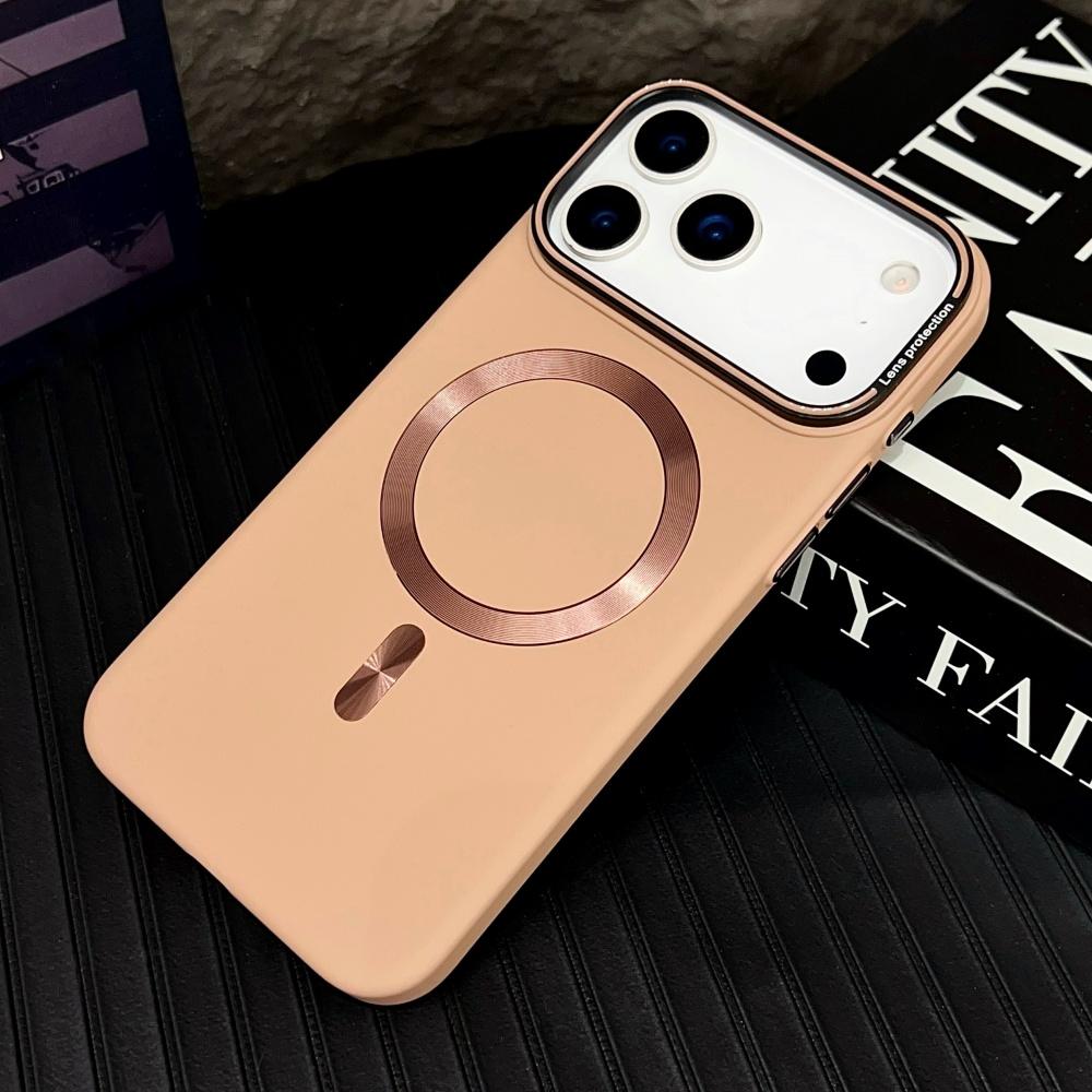 Luxury For Magsafe Solid Color Matte Magnetic Wireless Charge Case For iPhone 17 15 14 13 11 12 16 Pro Max Hard Bumper Cover