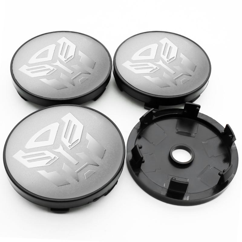 4pcs/set 56+60mm Autobot Emblem Car Wheel Center Cap Hub Covers Badge For HONDA TOYOTA BMW KIA Chevrolet FORD LEXUS