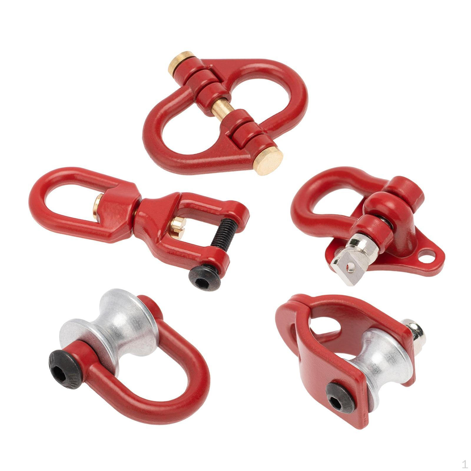 

Автомобильная пряжка-скоба, 5 штук, металлический крюк-скоба для буксировки, для гусеничного скалолазания красный