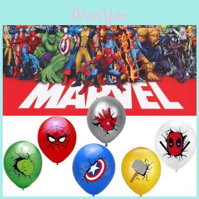 Colorful Hero Characters Balloons 12 Inch Avengers Party Decorations