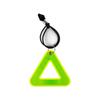 1PC Reflective Signs Triangle Signs Safety Warning For Bicycle Hanging Tag W Elastic Cord Bike Night Visible Riding Safety