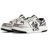 MLB Chunky Liner Slip Resistant Low top Skateboard Shoes Unisex Black White 3ASXCA12N-50WHS(Team113-BOX)