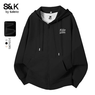 Baleno S&K Series Men's Loose Fit Hooded Sweatshirt Jacket