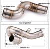 ZX6R 636 Motorcycle Titanium Exhaust Front Section (09-21 Models)