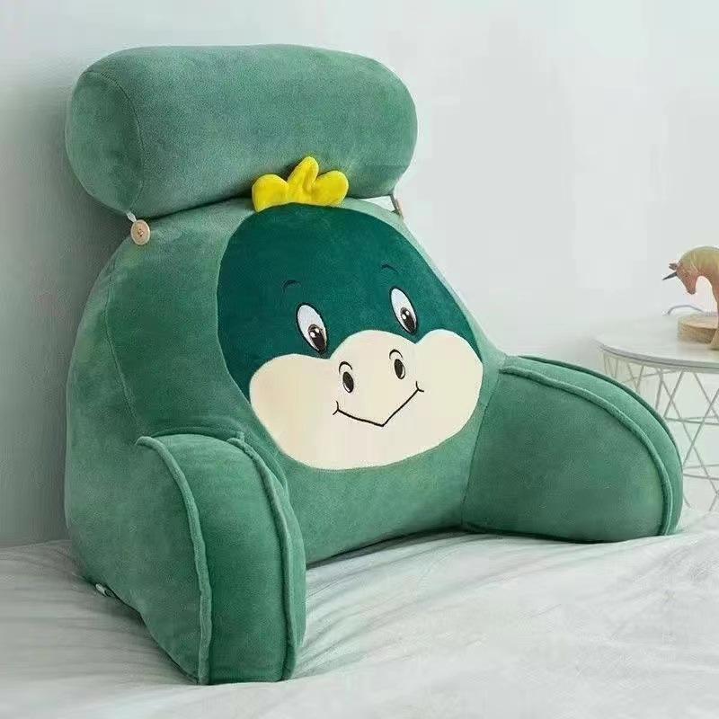 Cartoon Soft Bag Cushion Large Backrest Office Lumbar Support Pillow Reading Playing with Mobile Phones Tatami Pillow Versatile for Multiple Scenarios