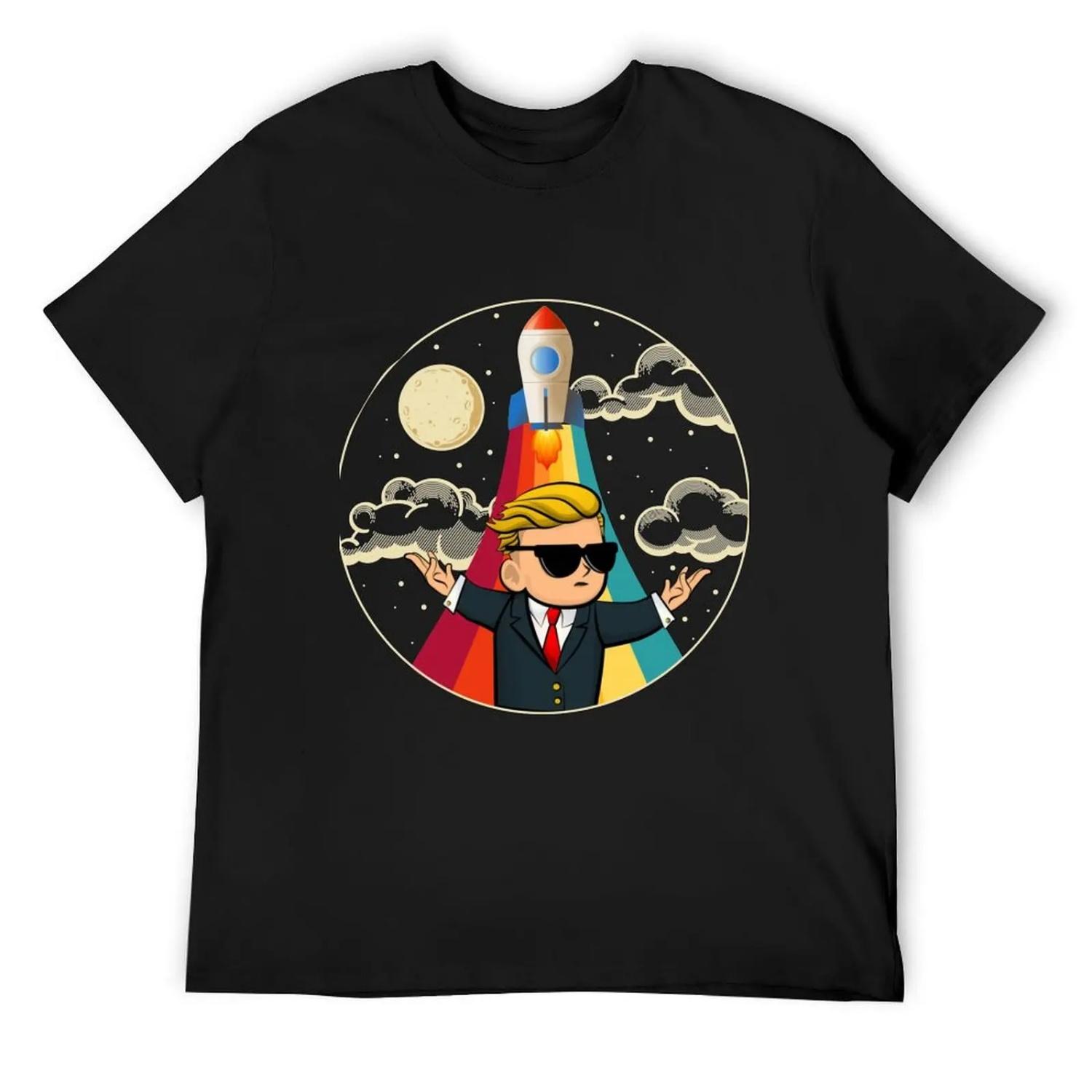 

AMC GME TO THE MOON T-Shirt Personalized t-shirt vintage anime shirt for a boy essential t shirt shirts graphic tee men XXXXXL різнокольоровий