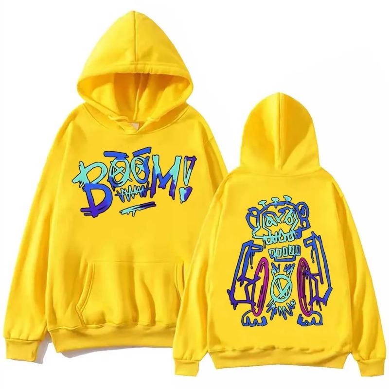 Hot Anime Arcane Jinx Graffiti Hoodie Harajuku Hip Hop Pullover Tops Sweatshirt Fans Gift Hoodies & Sweatshirts Men’s