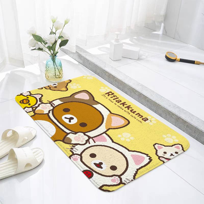 RilakkumaS Floor Mats Home Laundry Rug Carpet For Living Room Decor Lounge Area Anti-slip Foot Mat Entrance Doormat