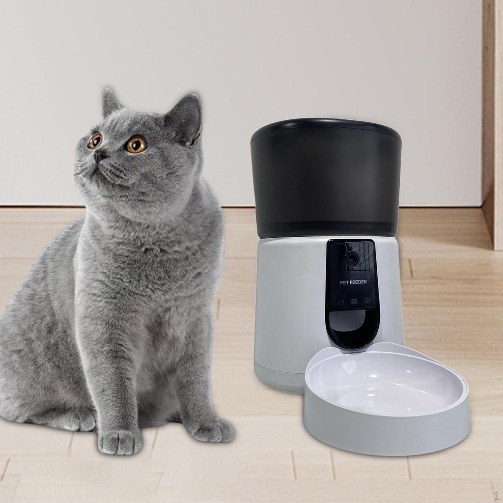 Automatic Dogs Feeder Pet for Cat Dog 10S Voice Recording Anti Stuck Design Timed