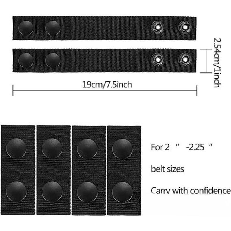 Outdoor tactical waist belt fixed buckle nylon adjustable webbing duty equipment four in one buckle ring