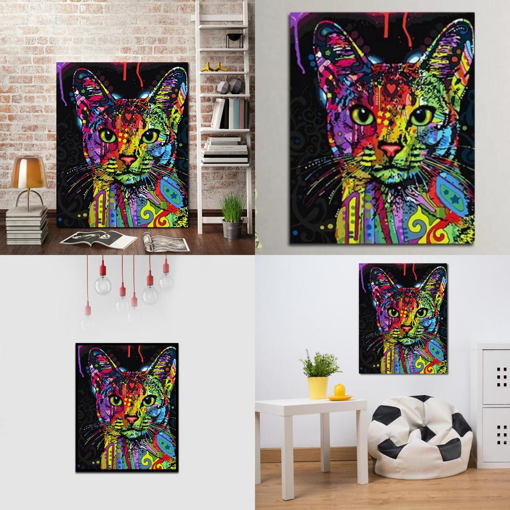 Animal Painting Canvas Wall Art With Handdrawn Design For Living Room Decor