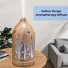 Aromatherapy Essential Oil Diffuser Hollow Out Design 7 Color LED Night Light Humidifier With Auto Shut-Off & Quiet for Sleep